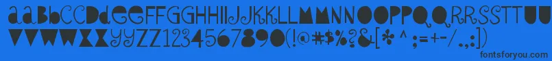 SybilgreenRegular Font – Black Fonts on Blue Background