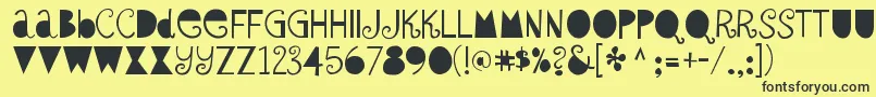 SybilgreenRegular Font – Black Fonts on Yellow Background