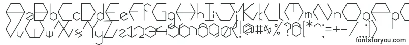 Hexafont-Schriftart – Techno-Schriften