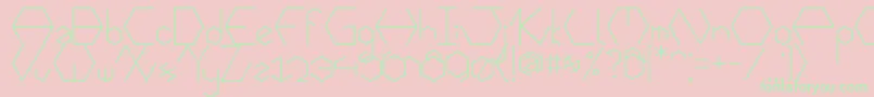 Hexafont Font – Green Fonts on Pink Background