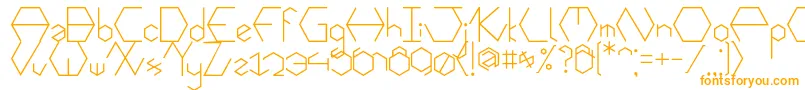 Weitere Informationen zur Hexafont-Schriftart Hexafont-Schriftart – Orangefarbene Schriften