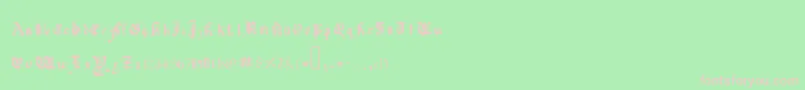 QuadrataPreciosaExtended Font – Pink Fonts on Green Background