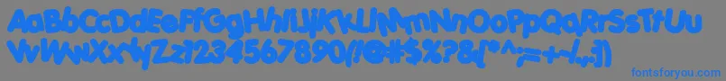 Porkh Font – Blue Fonts on Gray Background