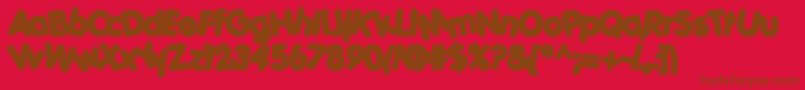 Porkh Font – Brown Fonts on Red Background