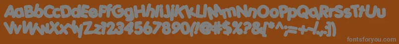 Шрифт Porkh – серые шрифты на коричневом фоне