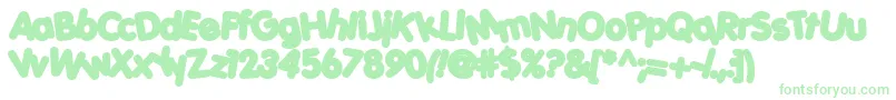 Шрифт Porkh – зелёные шрифты