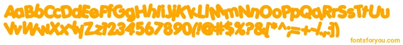 Шрифт Porkh – оранжевые шрифты на белом фоне