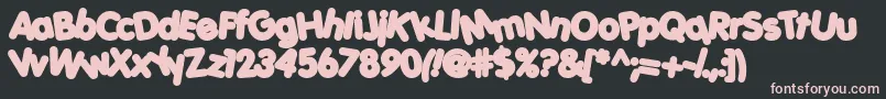 Porkh Font – Pink Fonts on Black Background
