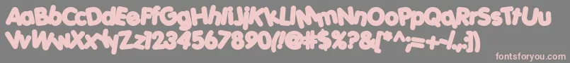 Porkh Font – Pink Fonts on Gray Background