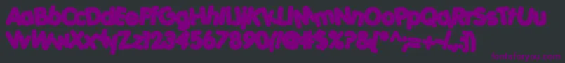 Шрифт Porkh – фиолетовые шрифты на чёрном фоне
