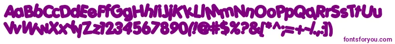 Шрифт Porkh – фиолетовые шрифты на белом фоне
