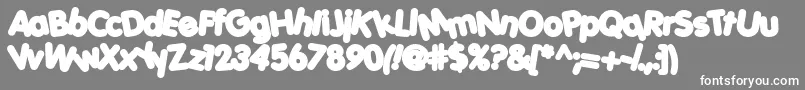 Porkh Font – White Fonts on Gray Background