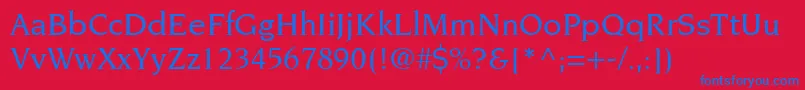 TridentMediumSsiMedium Font – Blue Fonts on Red Background