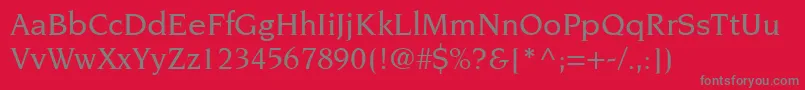 TridentMediumSsiMedium Font – Gray Fonts on Red Background