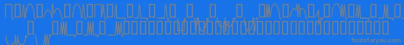 Weitere Informationen zur Mesaam-Schriftart Mesaam-Schriftart – Graue Schriften auf blauem Hintergrund