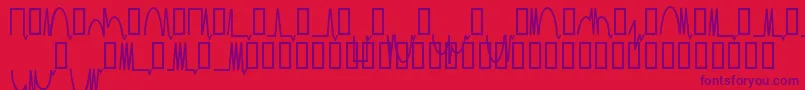 Mesaam Font – Purple Fonts on Red Background