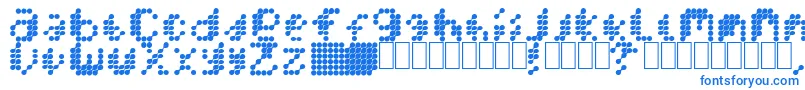 Mercblob Font – Blue Fonts on White Background