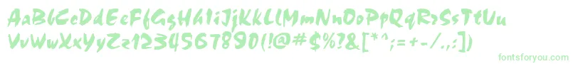 ChokkoRegular Font – Green Fonts on White Background