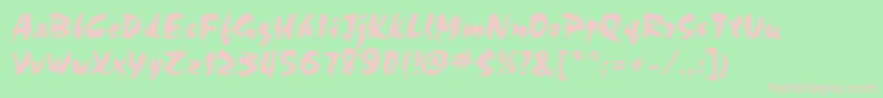 ChokkoRegular Font – Pink Fonts on Green Background