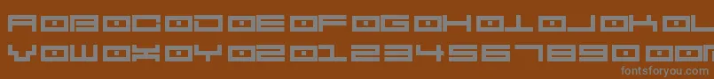 フォントSpv2.5 – 茶色の背景に灰色の文字