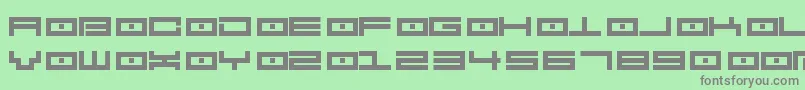 Spv2.5 Font – Gray Fonts on Green Background