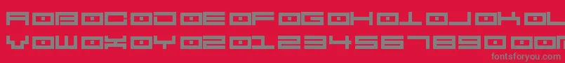 Spv2.5 Font – Gray Fonts on Red Background