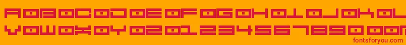 Police Spv2.5 – polices rouges sur fond orange