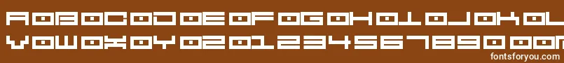 フォントSpv2.5 – 茶色の背景に白い文字