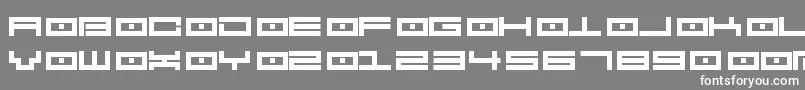 Spv2.5 Font – White Fonts on Gray Background