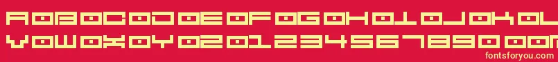 Spv2.5 Font – Yellow Fonts on Red Background