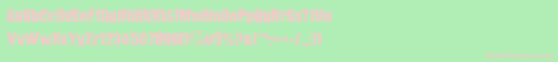 Conundrum Font – Pink Fonts on Green Background