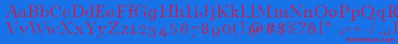 Rain Font – Red Fonts on Blue Background