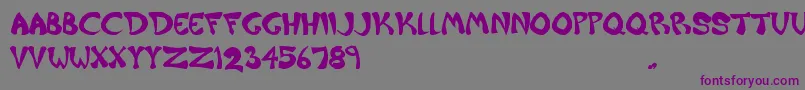 Raiderz Font – Purple Fonts on Gray Background