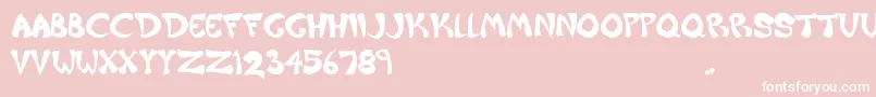 Raiderz Font – White Fonts on Pink Background