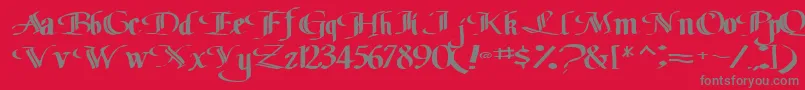 Classicfont104RegularTtext Font – Gray Fonts on Red Background