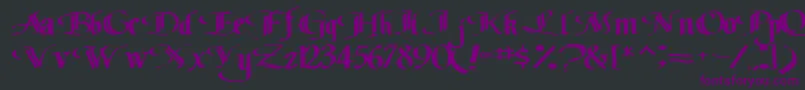 Classicfont104RegularTtext Font – Purple Fonts on Black Background