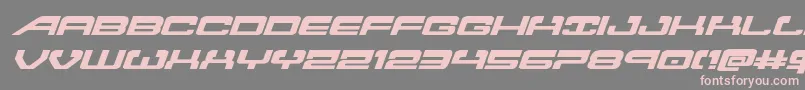 Atlantiaexpandital2 Font – Pink Fonts on Gray Background