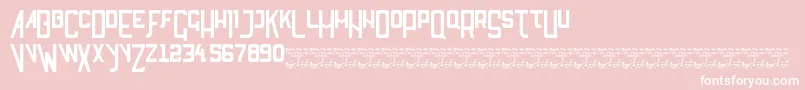 SlThankYouForTheVenom Font – White Fonts on Pink Background