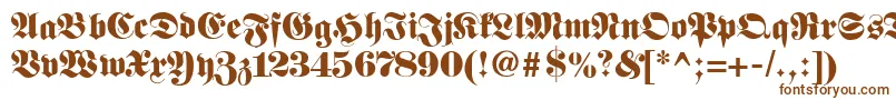 Fetteclassicunzfraktur Font – Brown Fonts