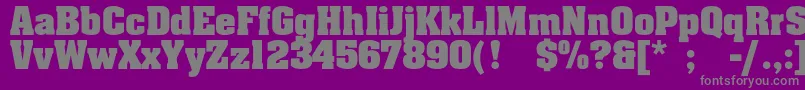 Agaalenc Font – Gray Fonts on Purple Background