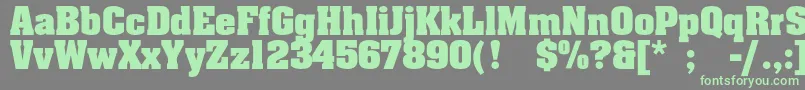 Agaalenc Font – Green Fonts on Gray Background