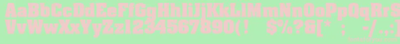 Agaalenc Font – Pink Fonts on Green Background