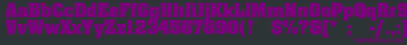 Agaalenc Font – Purple Fonts on Black Background