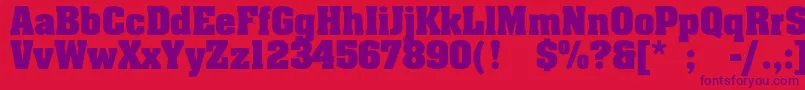 Agaalenc Font – Purple Fonts on Red Background