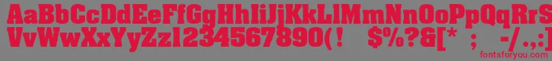 Agaalenc Font – Red Fonts on Gray Background