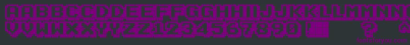 Ka1 Font – Purple Fonts on Black Background