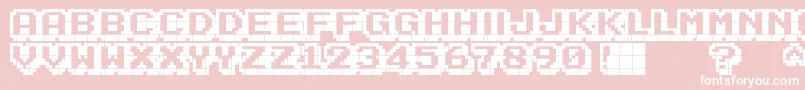 Ka1 Font – White Fonts on Pink Background