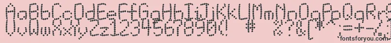 Matrixbuk Font – Black Fonts on Pink Background