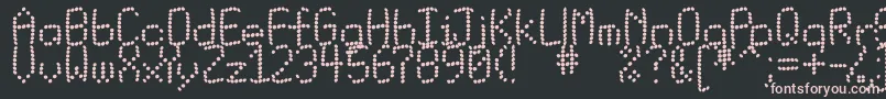 Matrixbuk Font – Pink Fonts on Black Background