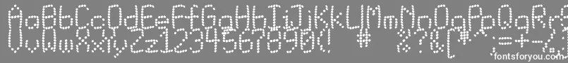 Matrixbuk Font – White Fonts on Gray Background